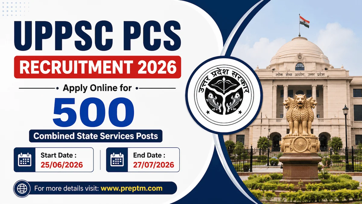 UPPSC PCS Recruitment 2026: Apply Online for 500 Combined State Services Posts